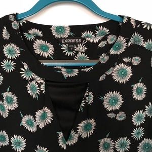 Express long sleeve floral dress